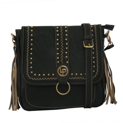 

Lino Perros Women Casual Green Leatherette Sling Bag