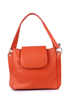 

Women Marks Girls Casual Orange PU Sling Bag