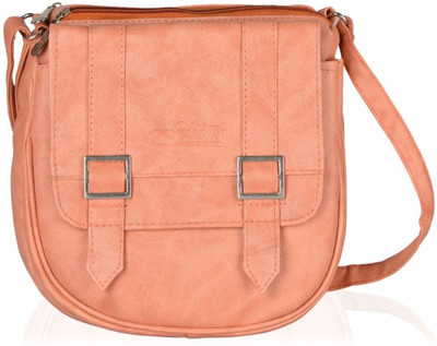 

Felicita Women Casual Pink PU Sling Bag