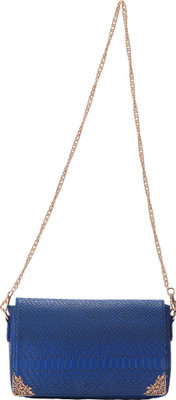 

The Zoya Life Women Evening/Party Blue PU Sling Bag