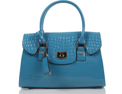 

Crawler Girls Casual Blue Leatherette Hand-held Bag