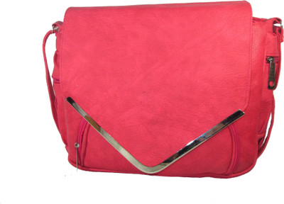 

Raju purse collection Women Casual Pink PU Sling Bag