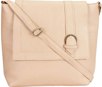 

MAEVA Women Casual Beige Rexine Sling Bag