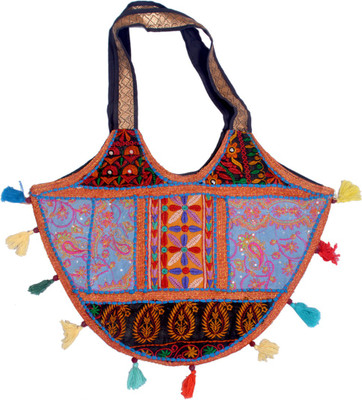 

Shopolics Girls Casual Multicolor Cotton Shoulder Bag