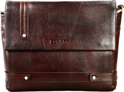 

Scharf Men Casual Brown Genuine Leather Sling Bag