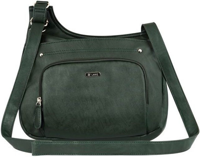 

Lavie Women Formal Green PU Sling Bag