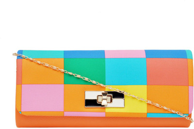 

Hawai Women Evening/Party Multicolor PU Sling Bag