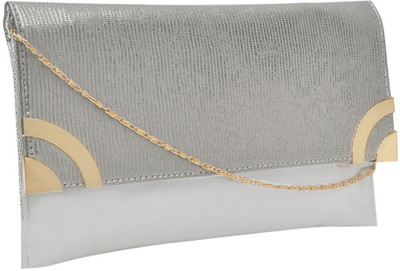 

Hawai Women Evening/Party Silver PU Sling Bag
