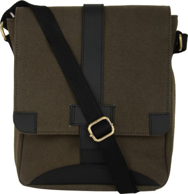 

Olfa Boys & Girls Casual Green Genuine Leather Sling Bag