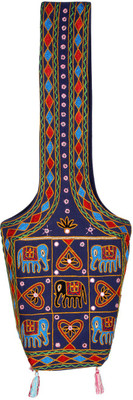 Rajrang Women Casual Blue, Red Cotton Sling Bag