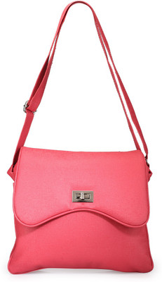 

Frosty Fashion Women Casual Pink PU Sling Bag