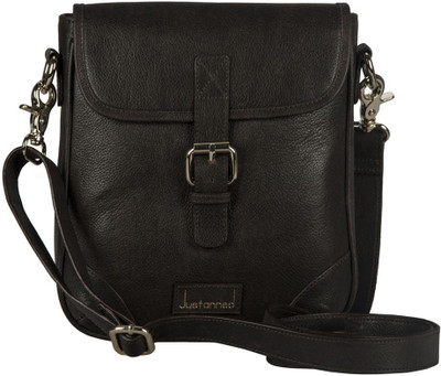

Justanned Women Formal Brown Genuine Leather Sling Bag