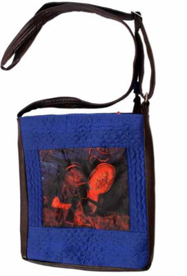 

The Museum Outlet Women Casual Orange Canvas Messenger Bag