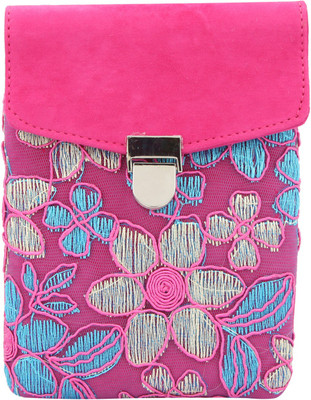 

The Peacock Craft Women Casual Pink Felt Sling Bag