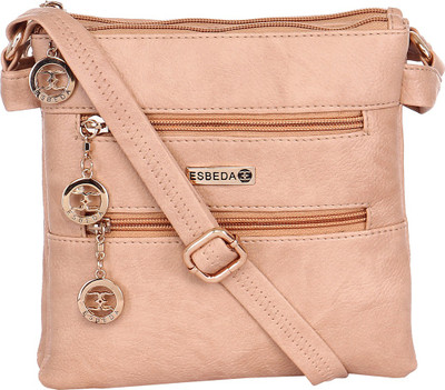 

Esbeda Women Casual Beige Leatherette Sling Bag