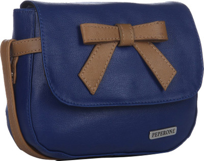 Peperone Women Casual Blue PU Sling Bag