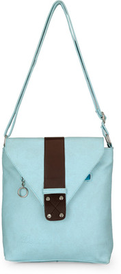 

Frosty Fashion Women Casual Blue PU Sling Bag