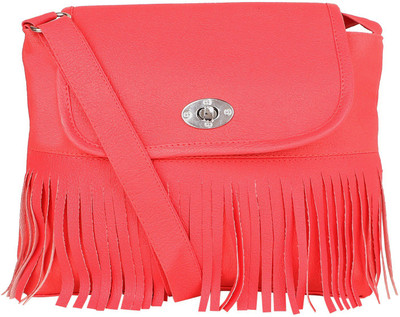 

SAHAL FASHION Women Casual Pink PU Sling Bag