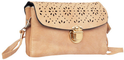 

Hawai Women Casual Beige PU Sling Bag