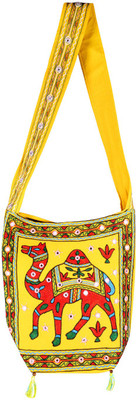 

Rajrang Women Casual Red, Yellow, Green Cotton Sling Bag, Green;red;yellow