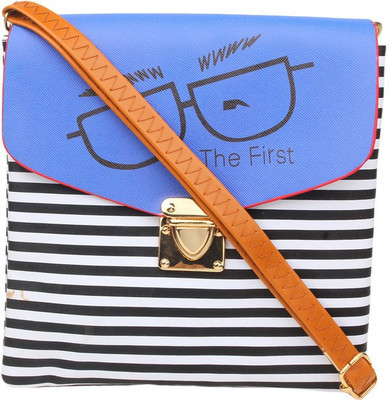 

Karry Onn Women Blue Rexine Sling Bag