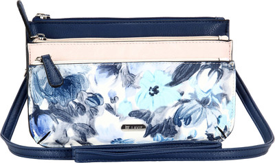 

Lavie Women Casual Blue PU Sling Bag