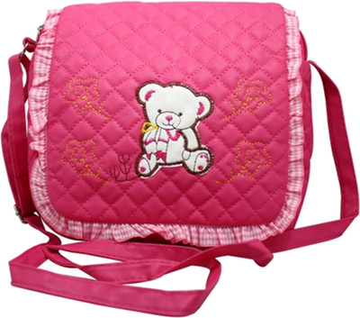 

Hydes Women Casual Pink Leatherette Sling Bag