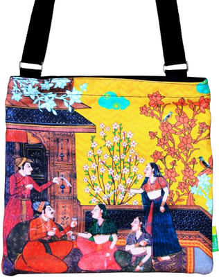

Eco Corner Women Casual Yellow Cotton Sling Bag
