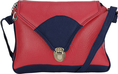 Pink Rose Women Casual Pink, Blue PU Sling Bag, Blue;pink