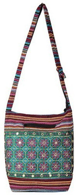 

Fashiondrobe Women Casual Green, Pink Cotton, Silk Sling Bag
