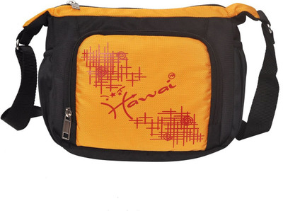 

Hawai Men Casual Black, Orange Polyester Sling Bag