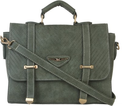 

Lino Perros Women Casual Green Leatherette Sling Bag