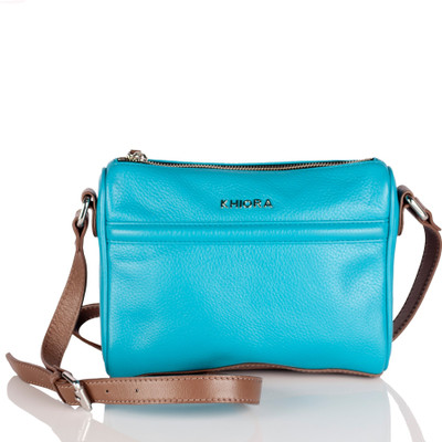 

Khiora Women Formal Blue, Grey Genuine Leather Sling Bag