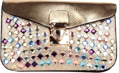 

Trendberry Women Gold PU Sling Bag