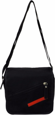 

Heels & Handles Women Casual Black Leatherette Sling Bag