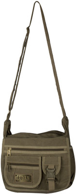 

Ludan Men Casual Brown Canvas Sling Bag