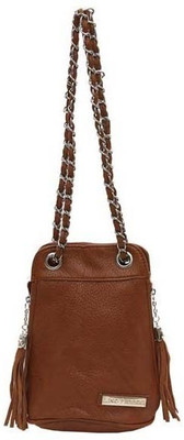 

Lino Perros Women Brown PU Sling Bag