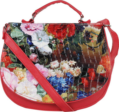 

Coash Women Casual Red PU Sling Bag