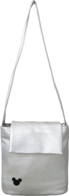 

Heels & Handles Women Casual Silver Leatherette Sling Bag