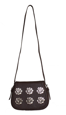 

Aazi Women Casual Brown PU Sling Bag