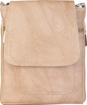

Skyways Men & Women Casual Khaki Leatherette Messenger Bag