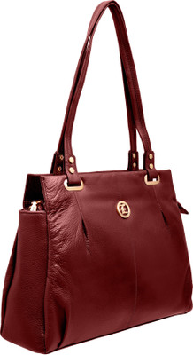 

JFL-Jewellery For Less Women Formal Red Genuine Leather Shoulder Bag