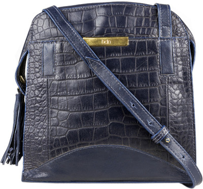 

Hidesign Women Formal Blue Genuine Leather Sling Bag