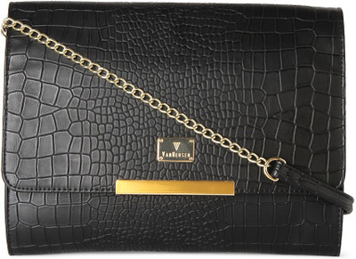 

Van Heusen Women Black Leatherette Sling Bag
