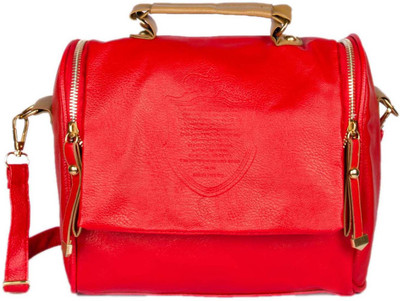 Joker & Witch Women Casual Red PU Sling Bag