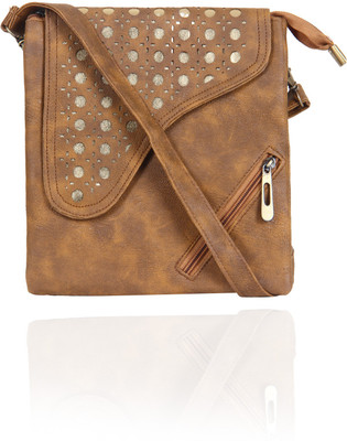 

Alessia Women Casual Tan PU Sling Bag