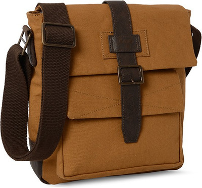 

Baggit Men Casual Brown Leatherette Sling Bag