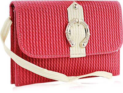 

Fieesta Women Casual Pink Leatherette Sling Bag