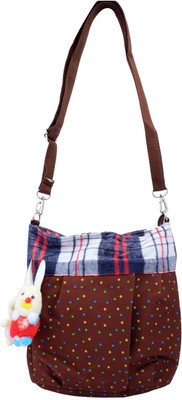

Super Drool Women Casual Brown PU Sling Bag