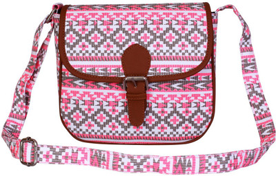 

Lychee Bags Women Casual Pink PU Sling Bag